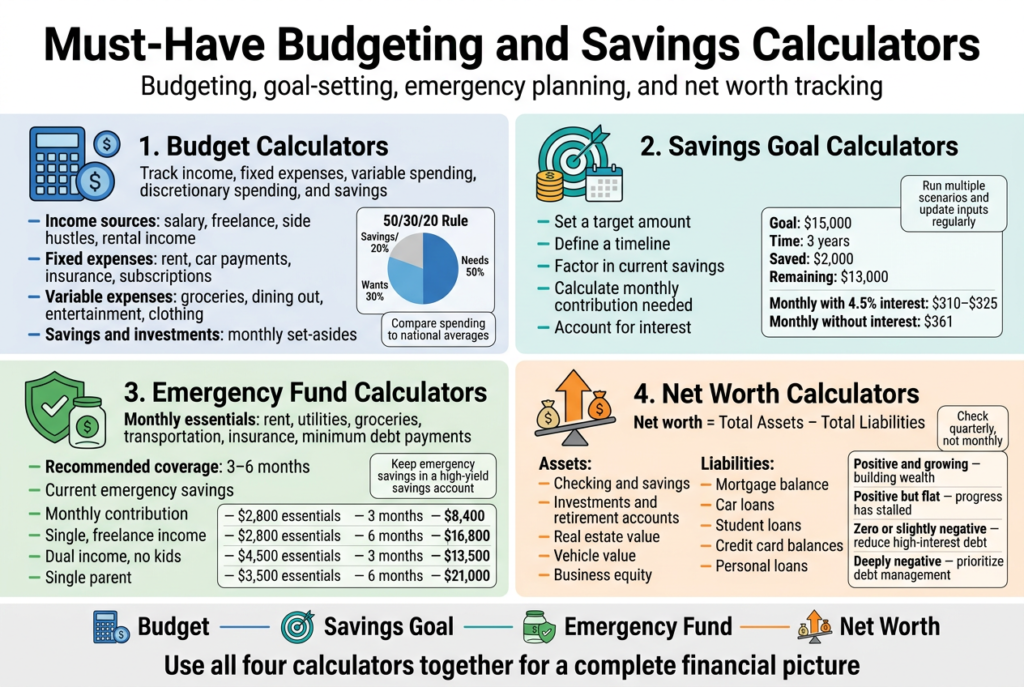 Must-Have Budgeting and Savings Calculators