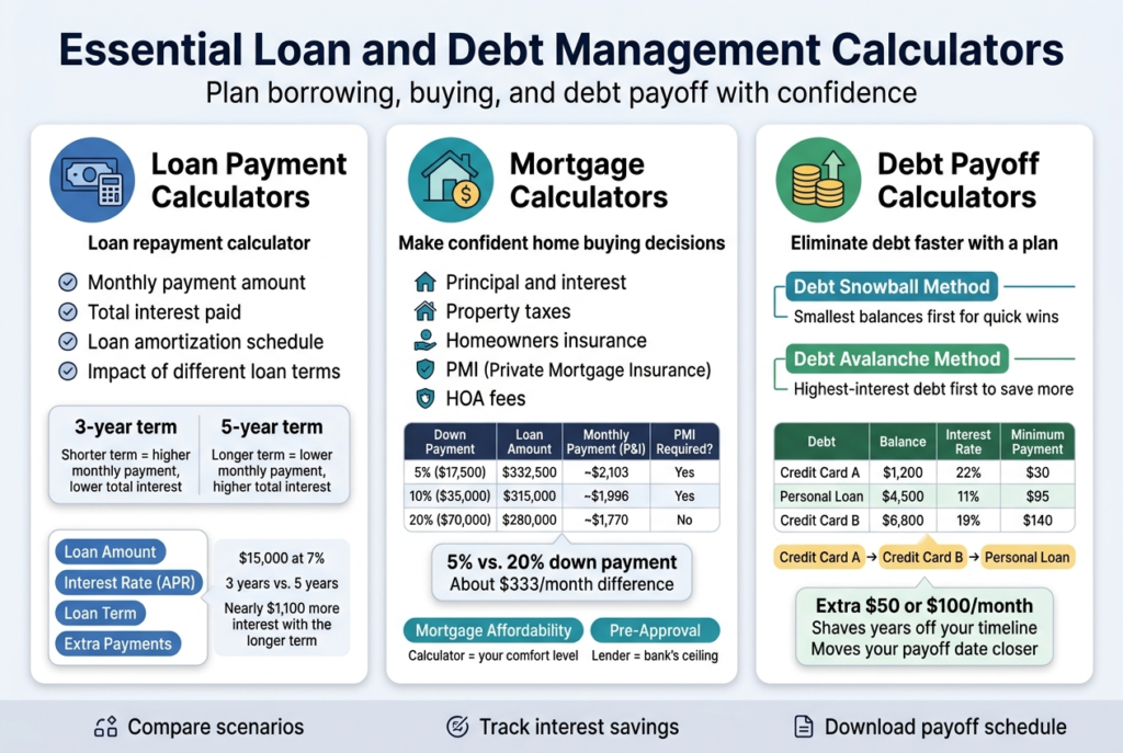 Essential Loan and Debt Management Calculators