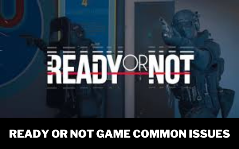 ready or not game Common issues