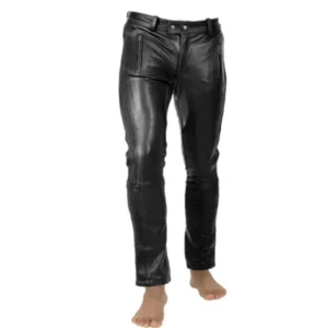 Men Leather Pants with Zipper Sheep: Stylish Comfort for the Modern Man