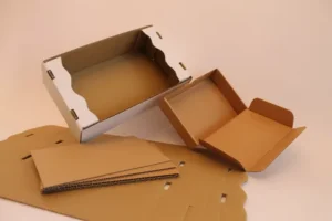 Two-piece cardboard boxes