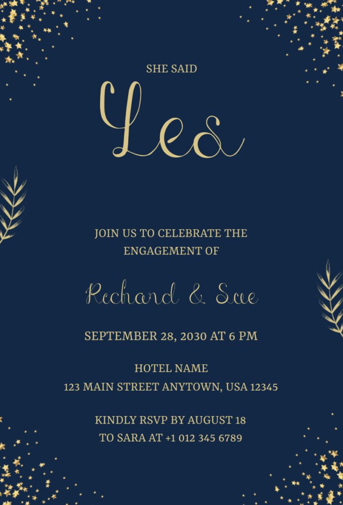 Engagement Celebration Invitation 