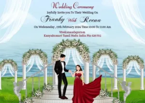 invitation card of marriage in English