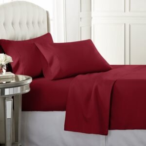luxurious brushed microfiber bed sheet sets size cal king style solid 19