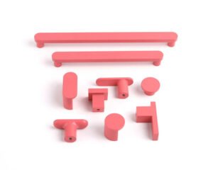 pink drawer handles