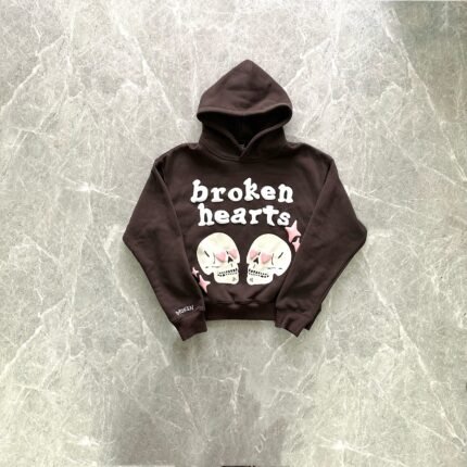 Broken Planet Broken Hearts Dark Brown Hoodie scaled 1 430x430 1