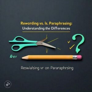 Rewording vs Paraphrasing Infographic